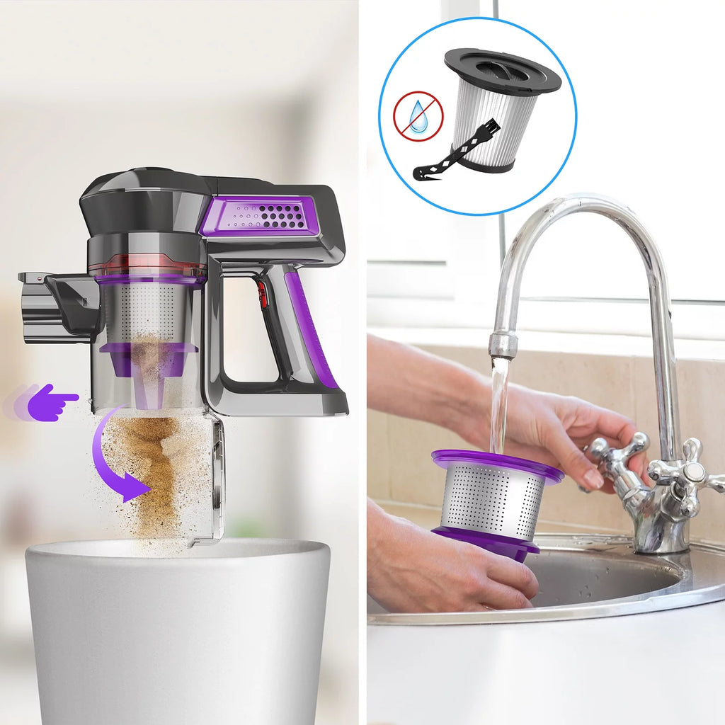 Cordless Vacuum, 20KPa 160W 4-in-1 Stick Handheld Vacuum Cleaner U10719