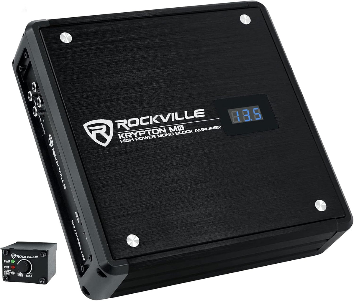 1400w Peak Mono Car Amplifier with Remote X474831