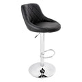 Light Brown Adjustable Swivel Bar Stool Set of 2 K502