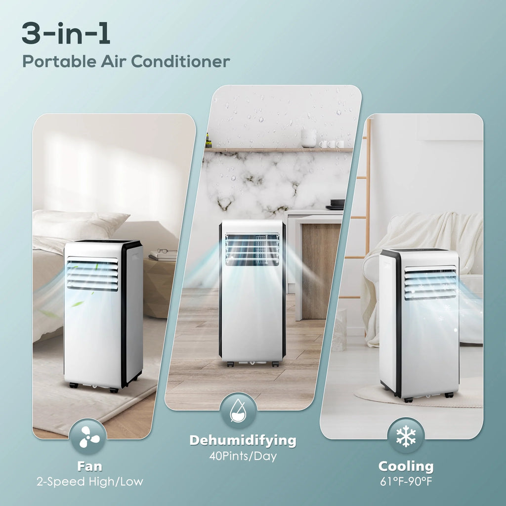 5,000 BTU Portable Air Conditioner Dehumidifier Fan I538
