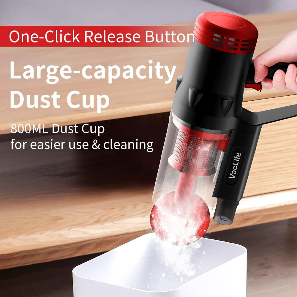 Corded 2 in 1 Stick Vacuum Cleaner with Washable HEPA Filter U832409