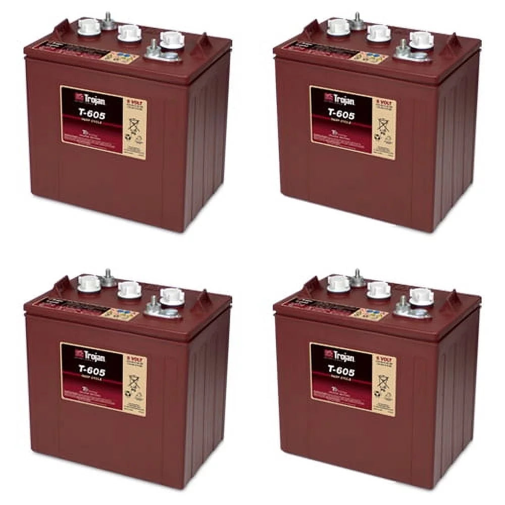6V 210Ah Flooded Lead Acid Deep Cycle Battery x4 N463