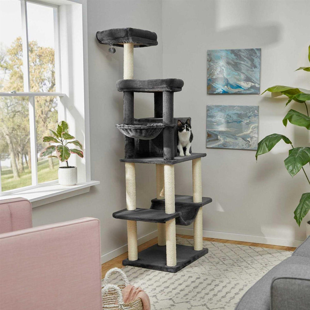 73-in Cat Tree with Hammock and Condo I75272