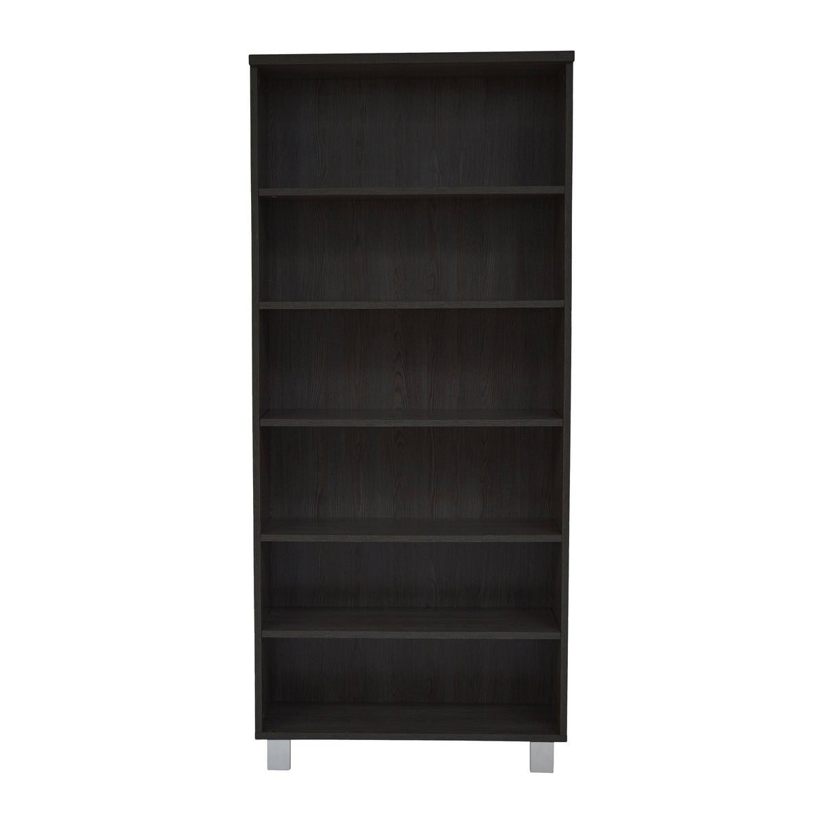 Contemporary Bookcase with 6 Shelves in Gray B952951