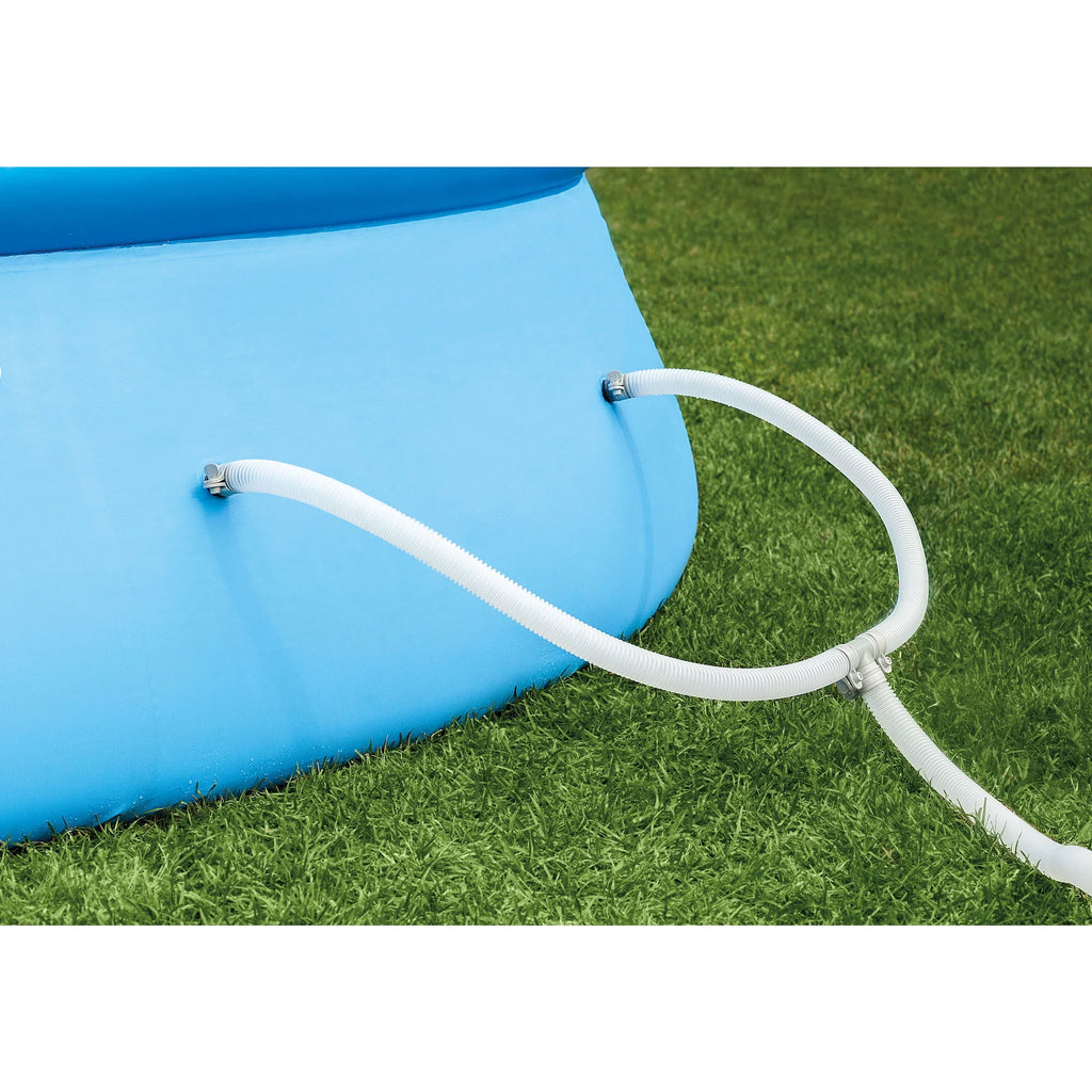 10ft Round Pool Cover & Easy Set Inflatable Pool I30963