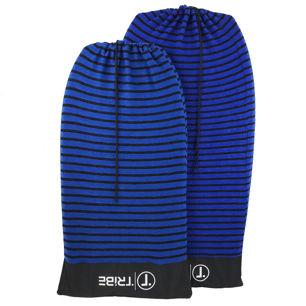 Black & Blue Stripe Stretchy Bodyboard Sock Cover D76416
