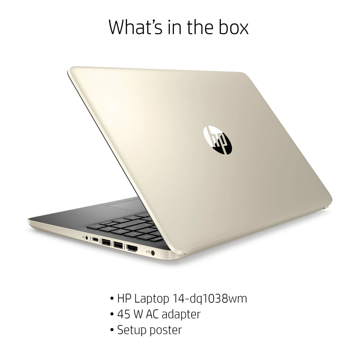 14" HD Laptop Intel i3 16GB RAM 256GB SSD Gold Windows 10 Pro R894