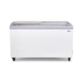 9.5 cu. ft. Curved Glass Top Chest Freezer White Q818