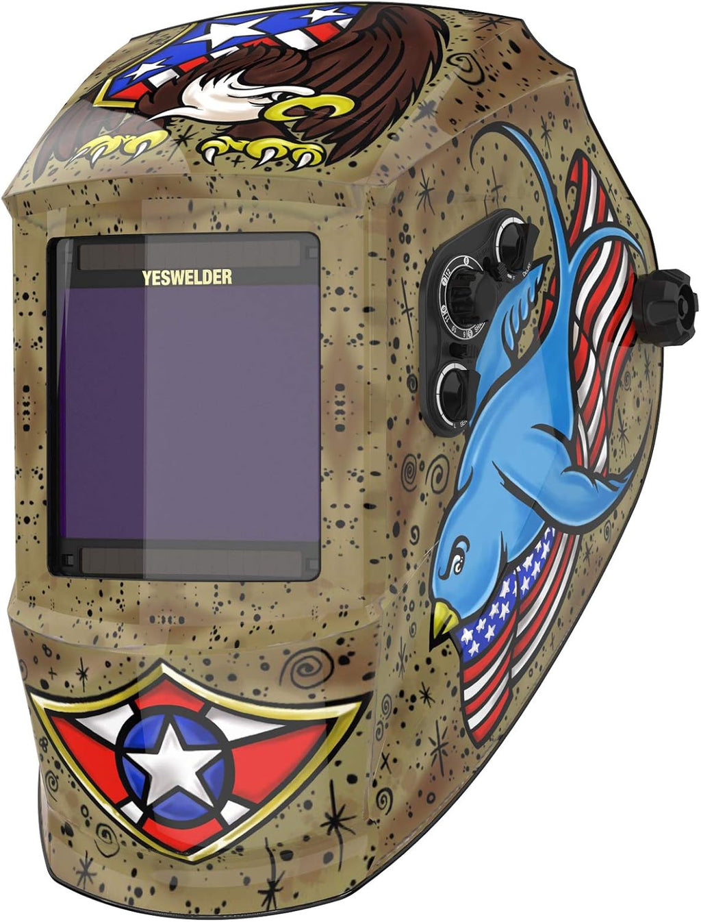 Large Viewing Auto Darkening Welding Helmet with Grinding X961