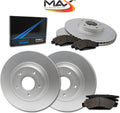 Max Brakes Geomet OE Rotors with Carbon Metallic Pads Q637764