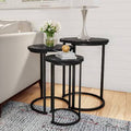 Black Marble Nesting Tables J36559
