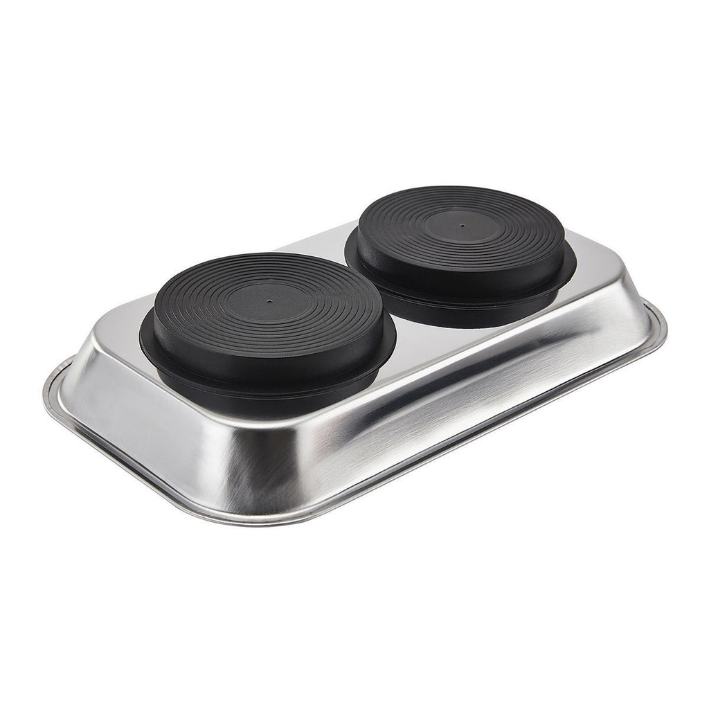 9-1/2 in. x 5-1/2 in. Magnetic Stainless Steel Parts Tray M90774
