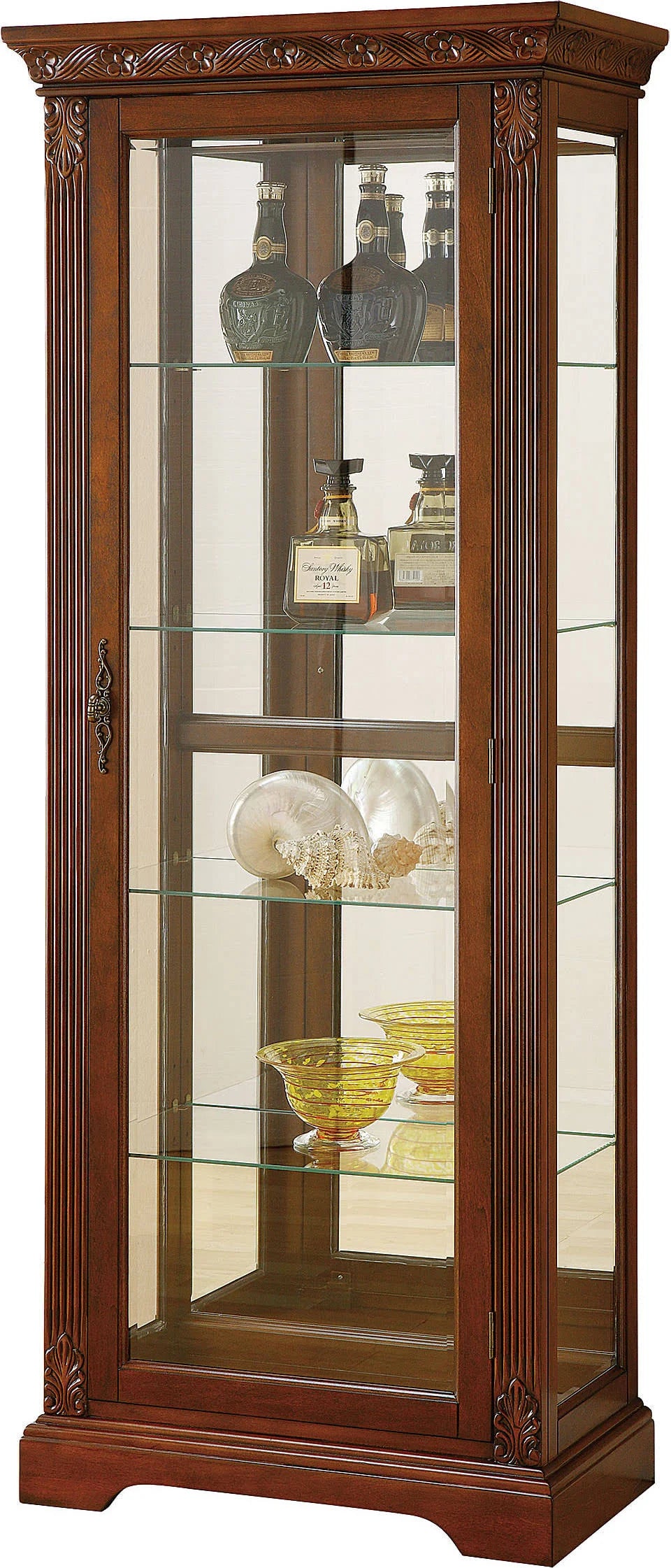 Cherry Curio Cabinet F9445