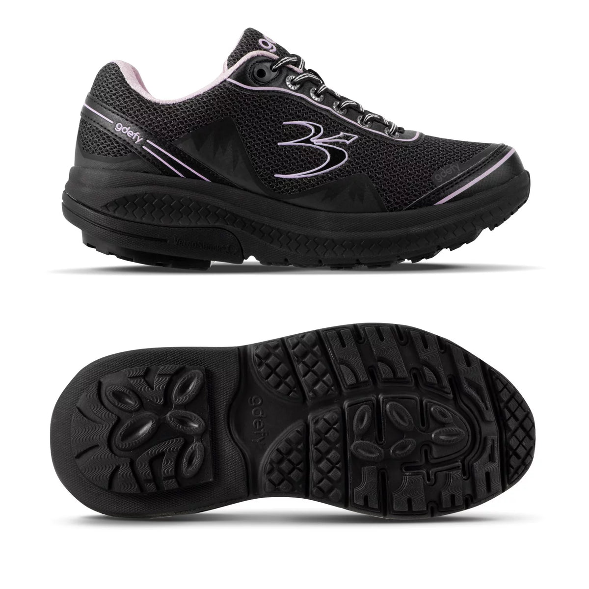 Black Purple Athletic Sneakers V45679