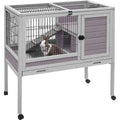 Small Rabbit Hutch with Pull Out Tray V497