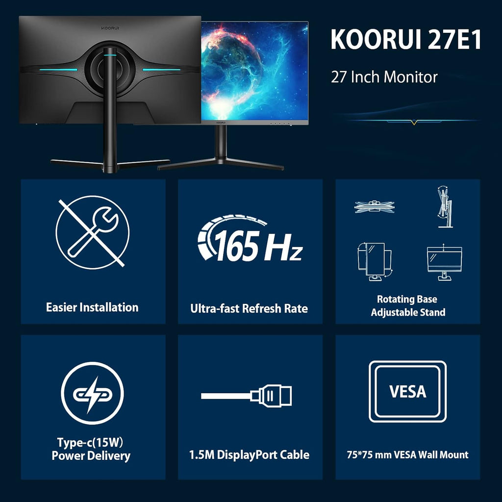 24 Inch FHD 1080p IPS 75Hz Monitor O3848