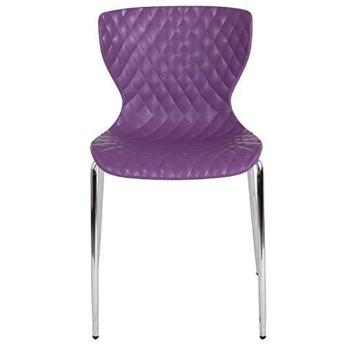 Purple Plastic Stack Chair C64309