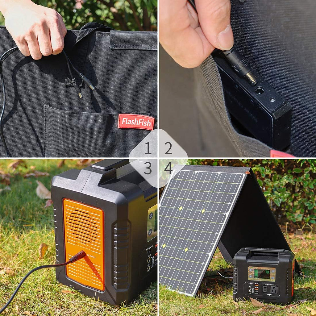 18V 18V Portable Foldable Solar Panel with USB DC Output T287