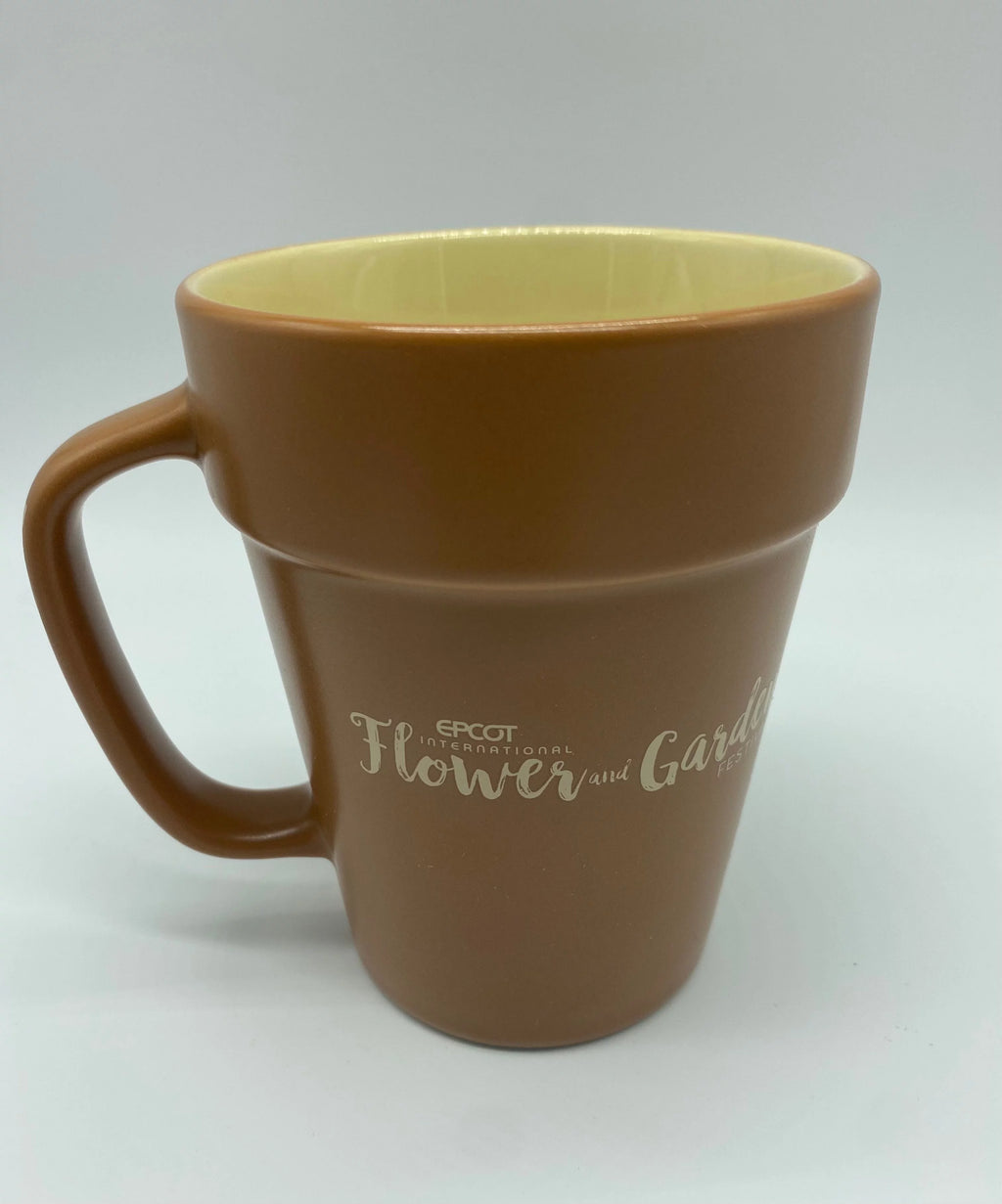Orange Bird Flower Pot Mug E484