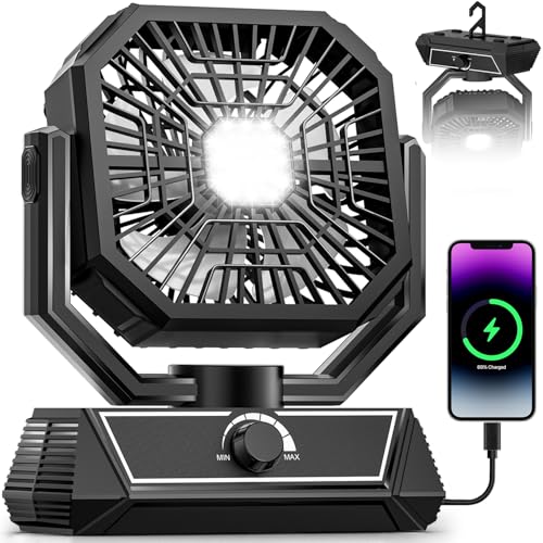 Portable Camping Fan with 20000mAh Rechargeable Battery F842064