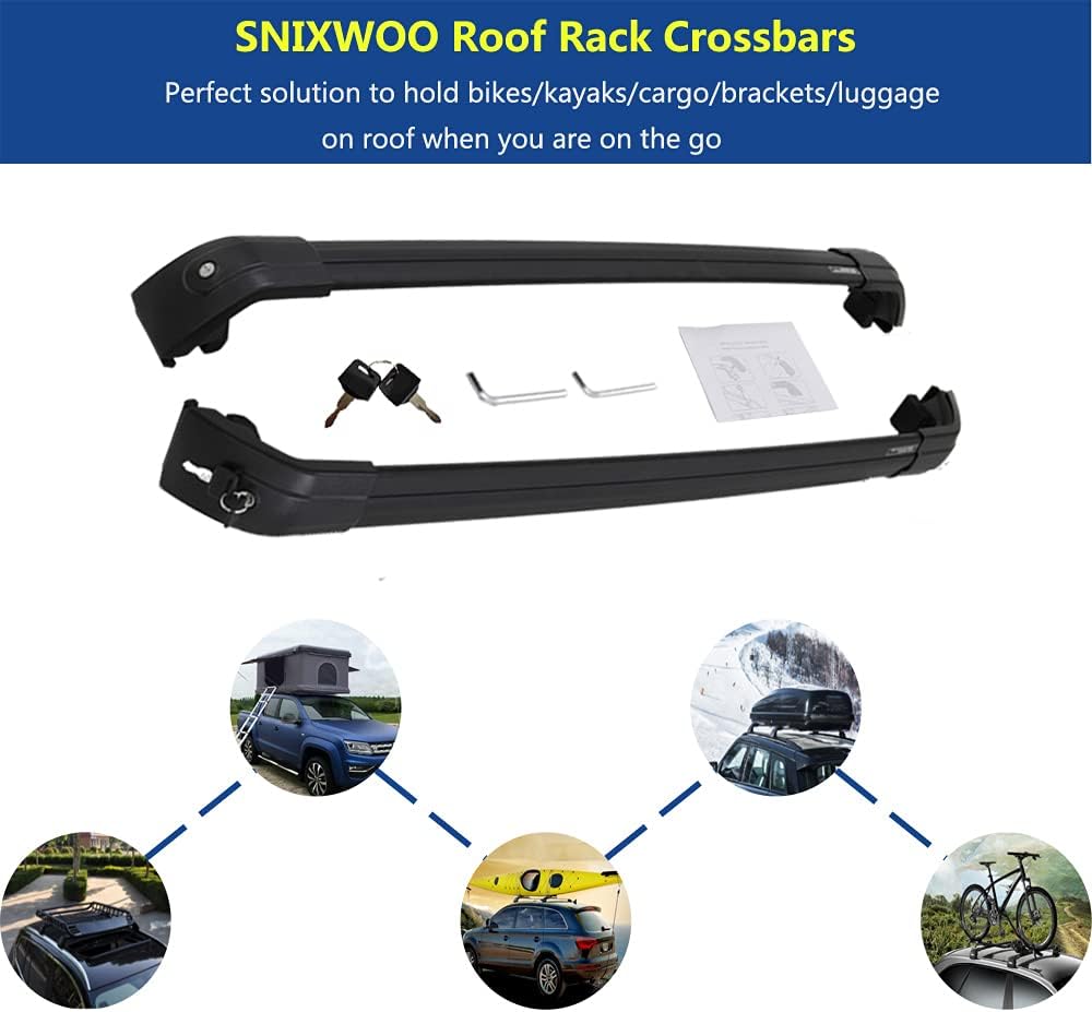 Roof Rail Rack Cross Bars for 2021 2022 Tahoe Suburban Yukon Escalade L7021
