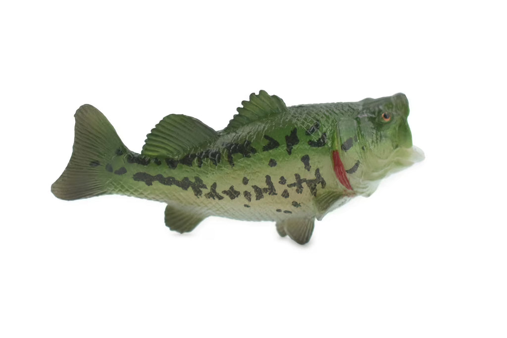 Black Rubber Largemouth Bass Toy Model Y5970