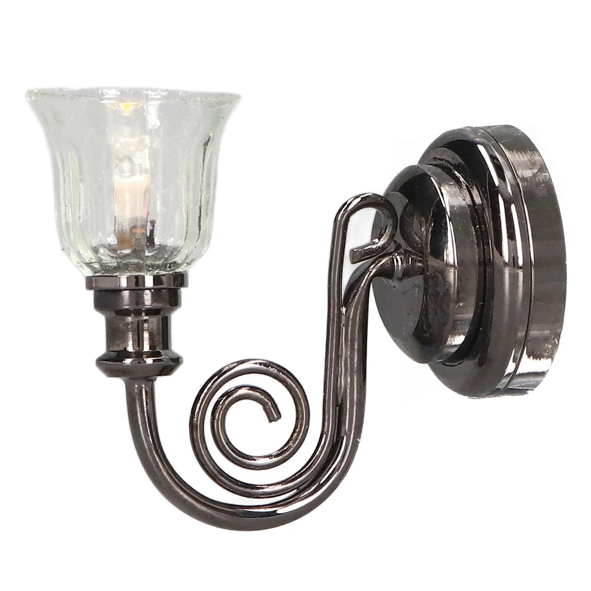 Dollhouse Wall Lamp Miniature Lantern Light with Battery L512