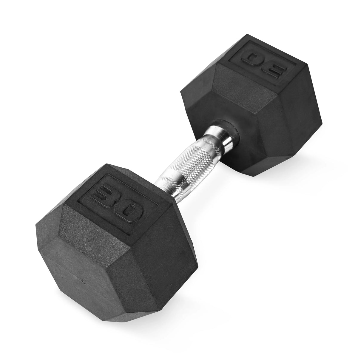 25lb Rubber Hex Dumbbell T8596