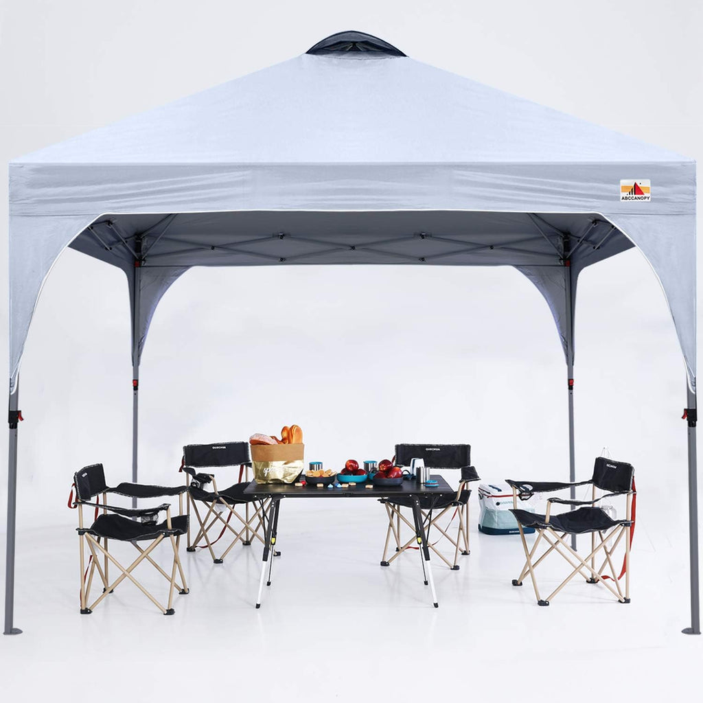 White Pop up Canopy Tent 10x10 Camping Sun Shelter G7393