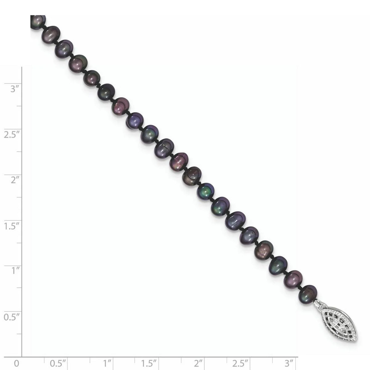 Black Freshwater Cultured Pearl Necklace X62500