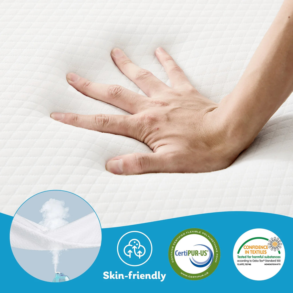 Queen Size 4 inch Tri-fold Memory Foam Mattress Z399