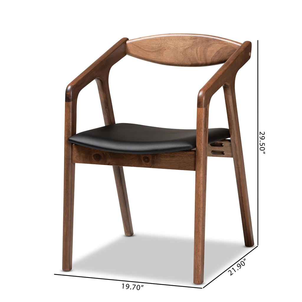 Black Dining Chair Set of 2 Z53813
