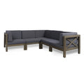 5-Seat Acacia Wood Sofa Set G46436